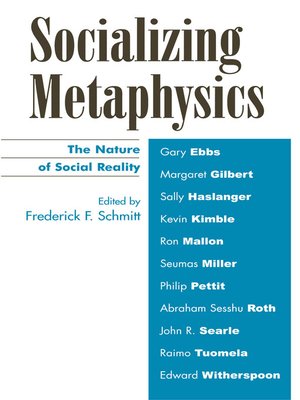 cover image of Socializing Metaphysics